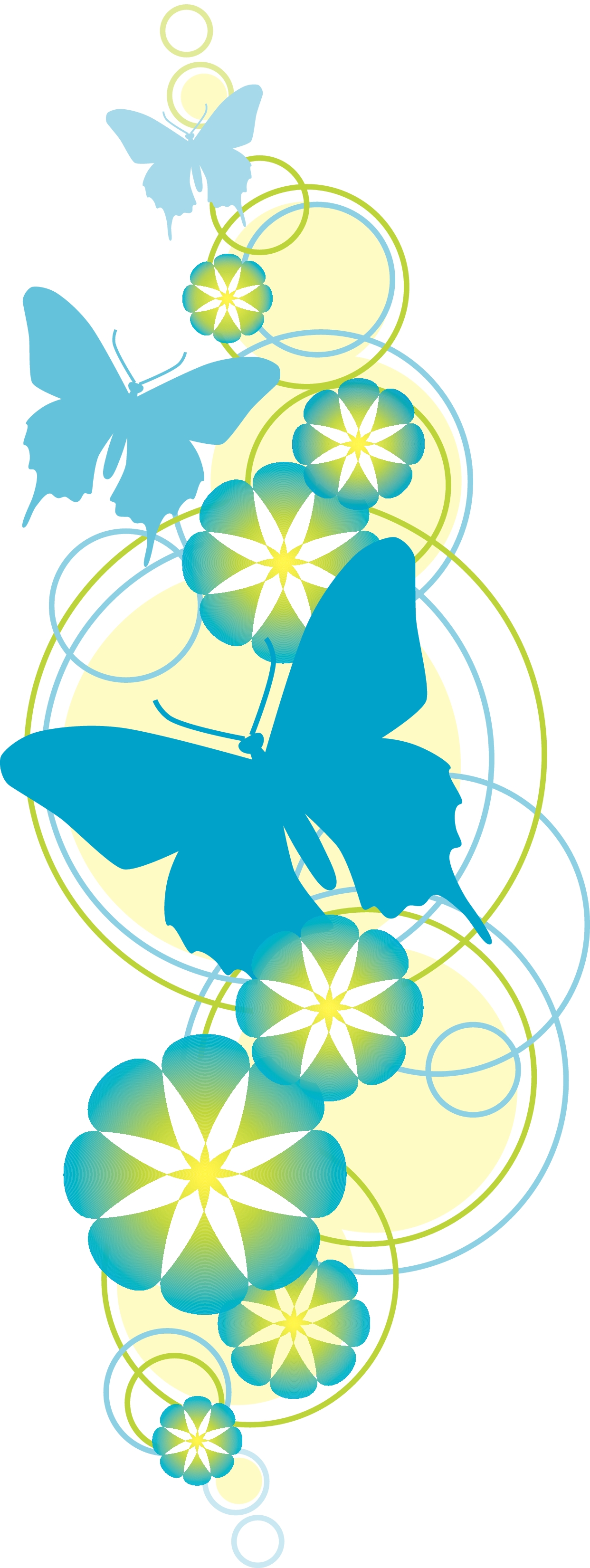 free clipart butterflies and flowers - photo #36